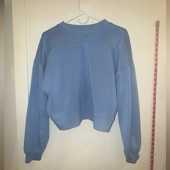lululemon athletica Softstreme Utility, willow Aero Blue Crewneck Sweatshirt s8 - Picture 4 of 8